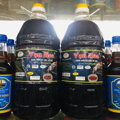 Nước mắm Vạn Hoa cá cơm cá nục, 25 độ đạm, can (5lít, 25N)