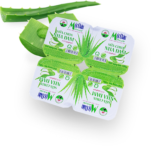 Sữa chua Mộc Châu nha đam, vỉ (90g*4hộp),