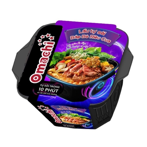 Lẩu tự sôi, Bắp bò riêu cua-Omachi, hộp (276g).