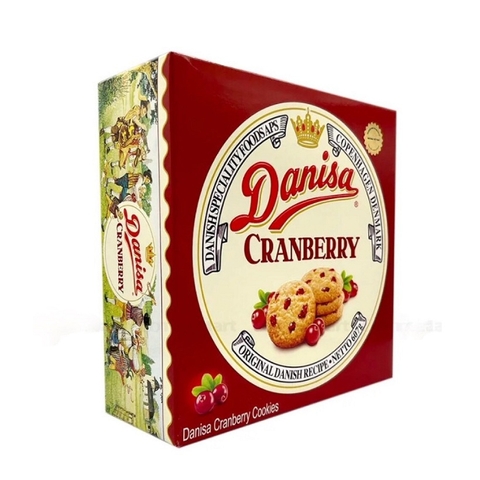 Bánh quy Danisa Nam Việt Quất-Indonesia, hộp sắt (607g).