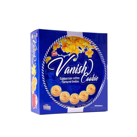 Bánh quy Vanish vị cà phê-Thái Lan, hộp sắt (350g).