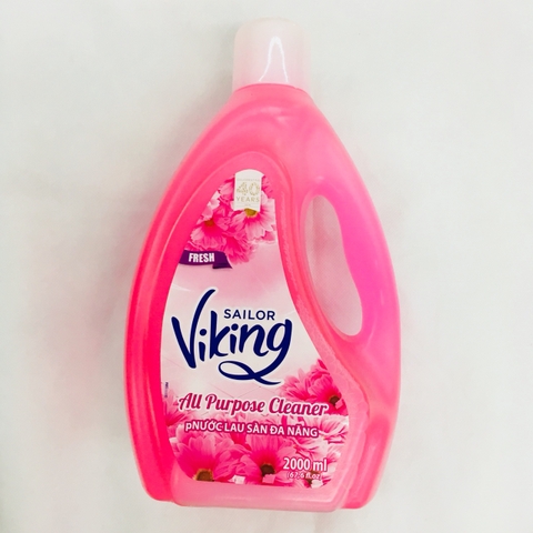 Nước lau sàn đa năng Viking, can hồng (2000ml)'