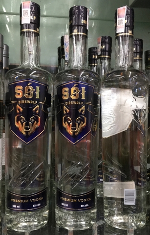 Rượu Vodka Direwolf Premium (SÓI) -Việt Nam, chai (555ml, 33%),
