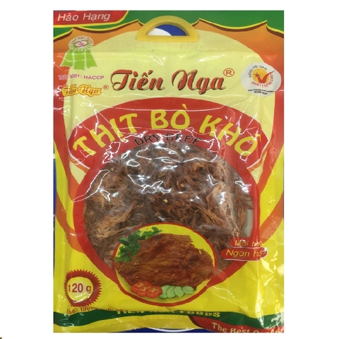 Thịt bò khô-Tiến Nga, túi (120g),