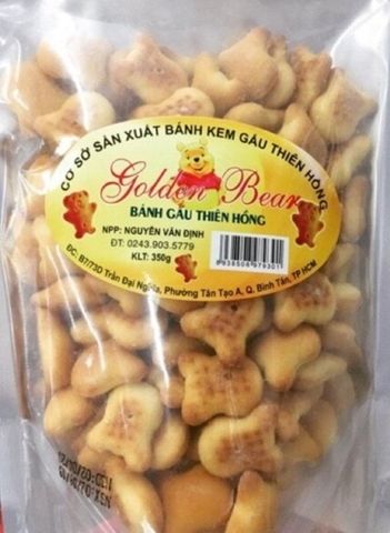 Bánh gấu-Thiên Hồng, túi zip (350g).