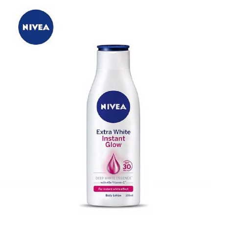 Sữa dưỡng thể dưỡng giúp trắng da tức thì, Extra White Instant Glow SPF30/PA++-Nivea (200ml),