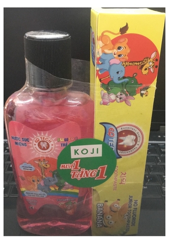 Nước súc miệng trẻ em junior EQ Tech, hương dâu (250ml),