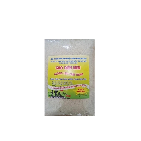 Gạo Điện Biên giống lúa tám thơm, túi (3kg),