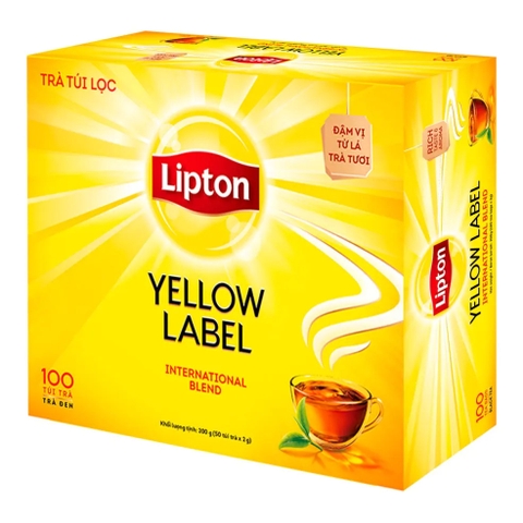 Trà Lipton túi lọc nhãn vàng, hộp (100g/50túi*2g).