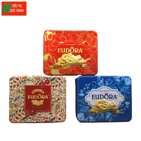 Bánh quy tổng hợp Eudora-Indonesia, hộp sắt (206g).