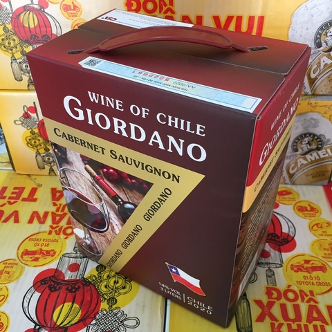 Rượu vang Giordano-Chile, bịch (3 lít, 14%)