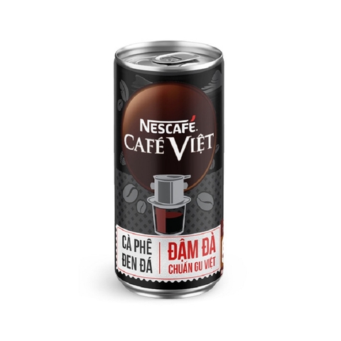 Cà phê uống liền (đen đá), café Việt-Nescafe, lon (170ml).