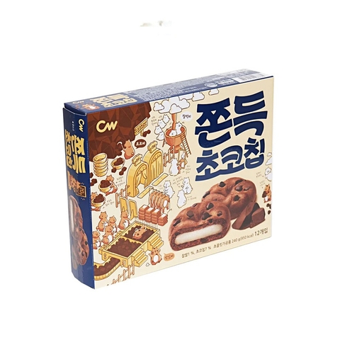 Bánh quy sôcôla Chewy Chocochip Cookies-CW, Hàn Quốc, hộp (240g),