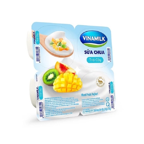 Sữa chua trái cây-Vinamilk (100g*4hộp),