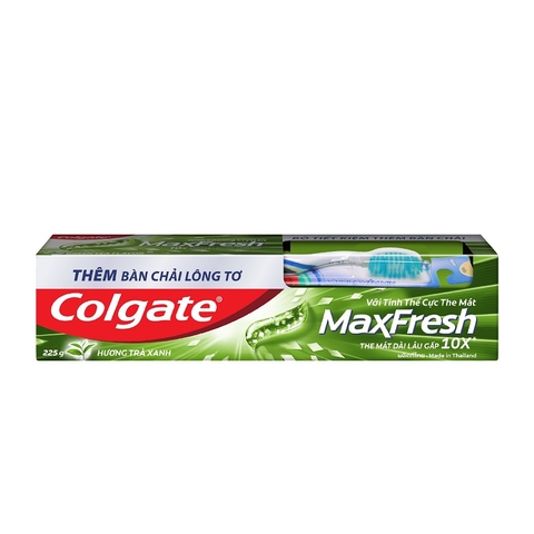 Kem đánh răng Colgate MaxFesh, hương trà xanh (225g).