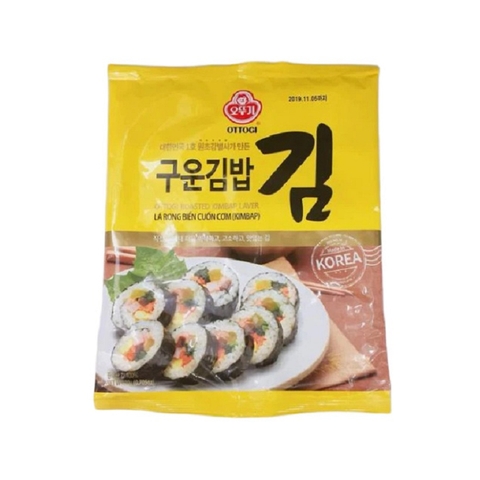 Rong biển cuộn cơm Kimbap-Ottogi, Hàn Quốc, gói (20g),