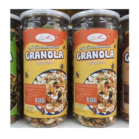 Ngũ cốc nguyên hạt Gnarola, vị mật ong-ACVina, hộp (500g).