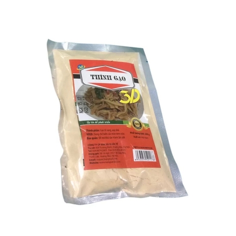 Thính gạo-3D, túi (200g).