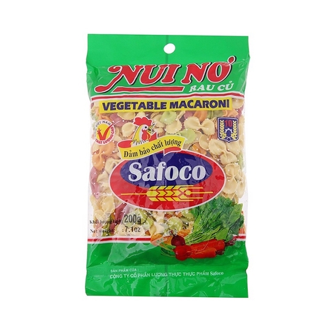 Nui nơ tròn rau củ-Safoco, gói (200g).