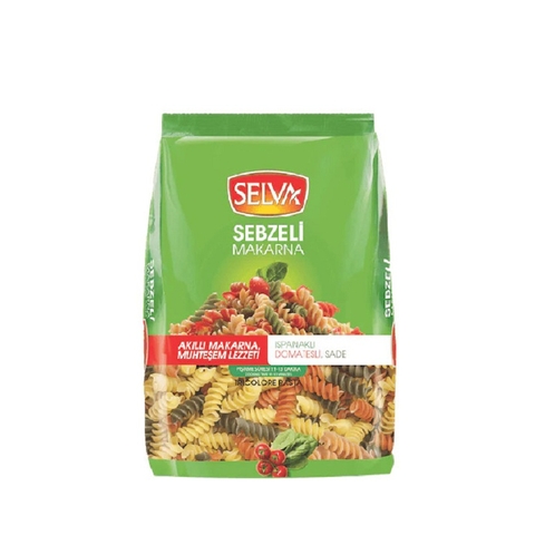 Nui xoắn rau củ Tricolore Pasta-Selva, gói (350g).