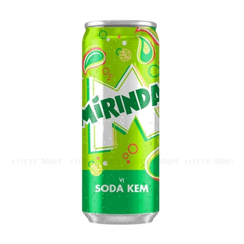 Nước ngọt Mirinda vị soda kem, lon (320ml).
