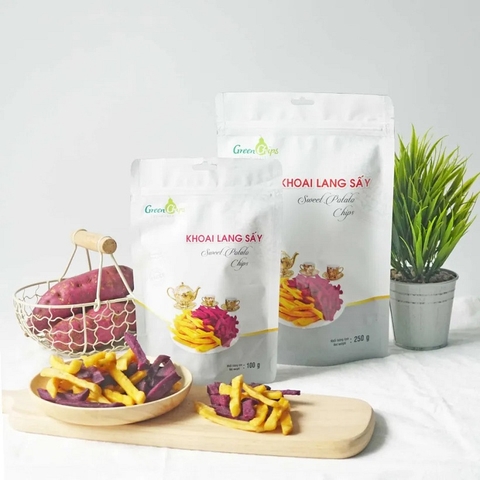 Khoai lang sấy-Green Chips, túi (100g),