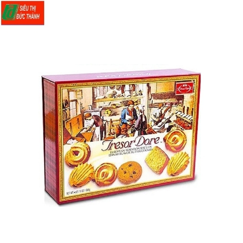 Bánh quy bơ Jresor Donre-TQ, hộp giấy (600g).