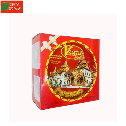 Bánh quy Vanish vị cà phê-Thái Lan, hộp sắt (200g).