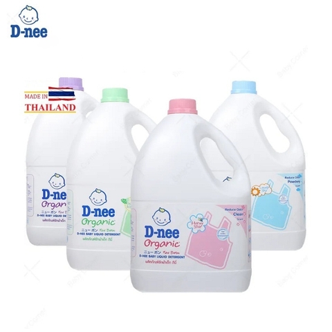 Nước giặt quần áo em bé D-nee màu tím, can (3lít).