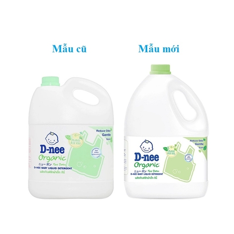 Nước giặt quần áo em bé D-nee Organic-xanh lá, can (3lít).