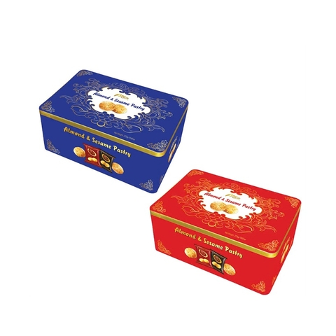 Bánh quy A-Taste hạnh nhân và mè-Hồng Kông, hộp sắt (273g),