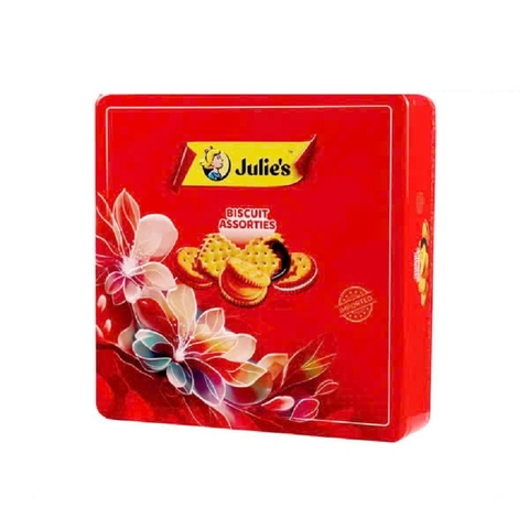 Bánh quy thập cẩm Julies Assorted Biscuits-Malaysia, hộp thiếc (510g),