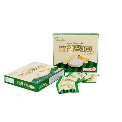 Bánh chuối Banana Charlteok Pie-Queen Bin, Hàn Quốc, hộp (310g)