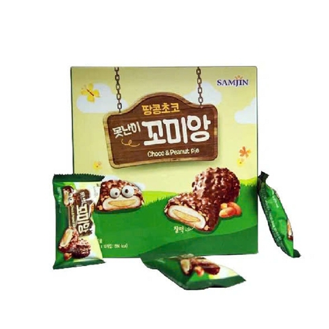 Bánh Choco & Peanut Pie-Samjin, Hàn Quốc, hộp (360g),