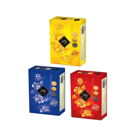 Bánh quy hỗn hợp Luckysun-Thái lan, hộp giấy (300g).