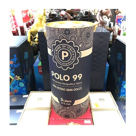 Rượu vang ngọt Polo 99 vino rosso semi dolce-Italia, hộp ống (3lít, 11%).