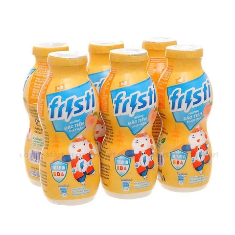 Sữa chua uống hương đào tiên-Fristi (80ml*6chai),