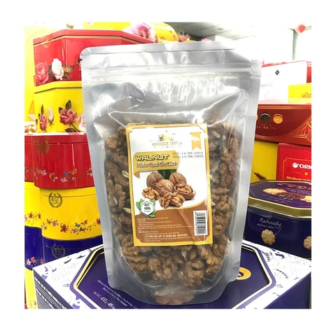 Nhân quả óc chó-Queen Nuts, túi zip (400g).