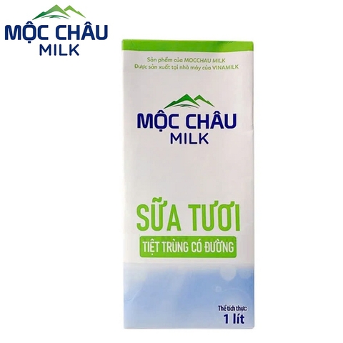 Sữa tươi tiệt trùng Mộc Châu, có đường (1lít),