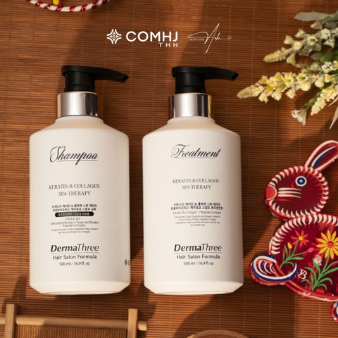 BỘ GỘI XẢ MEN BIA DERMATHREE SPA THERAPY