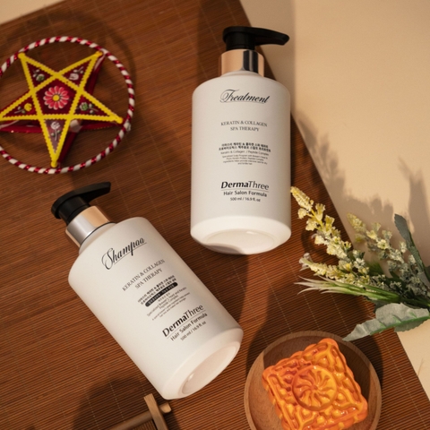 BỘ GỘI XẢ MEN BIA DERMATHREE SPA THERAPY