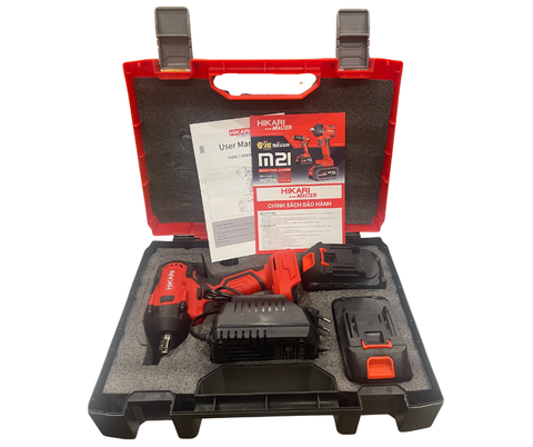 Máy siết bulong Hikari HKR-01/2350, động cơ không chổi than, đầu 1/2inch 2 trong 1, Self-stopping