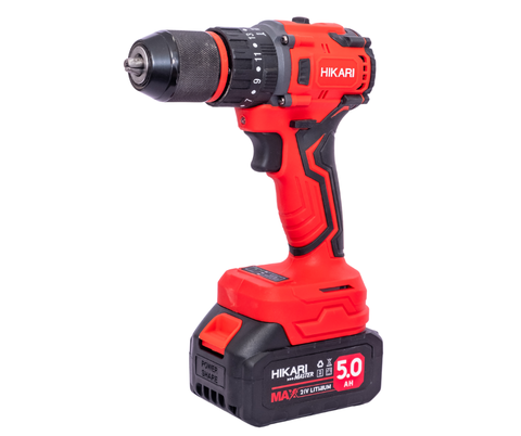 Máy khoan pin Hikari HKR-01390, động cơ không chổi than, 13mm, 3 chức năng, đầu khóa Peacook Autolock