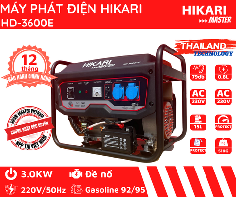 Máy phát điện Hikari HD3600E