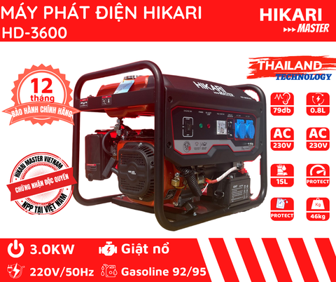Máy phát điện Hikari HD3600