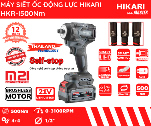 Thân máy siết bulong động lực Hikari HKR-I500Nm