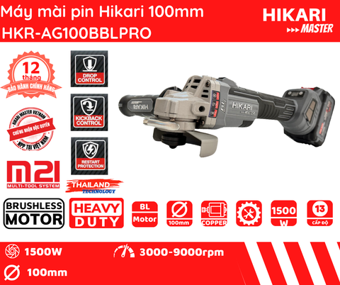 Máy mài pin Hikari HKR-AG100BBL