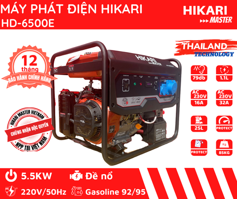 Máy phát điện Hikari 6500E