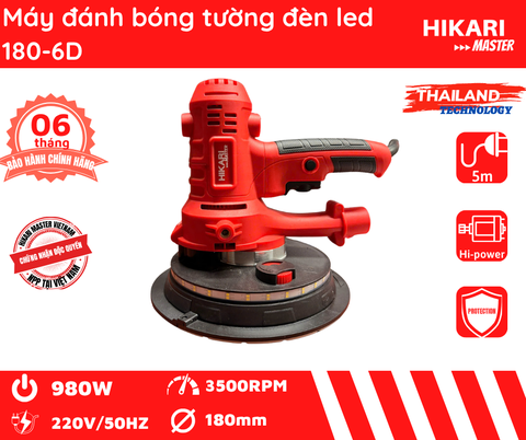Máy chà tường đèn led 180-6D