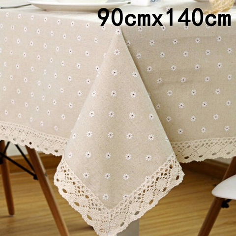 Khăn rải bàn viền ren làm từ cotton chất lượng cao | BEE063